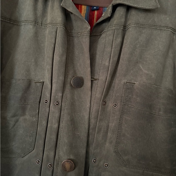 Freenote Cloth riders jacket waxed canvas oak - Picture 4 of 9